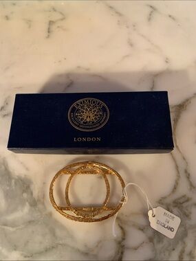 Eximious London Gold Tone Interlocking Napkin Ring